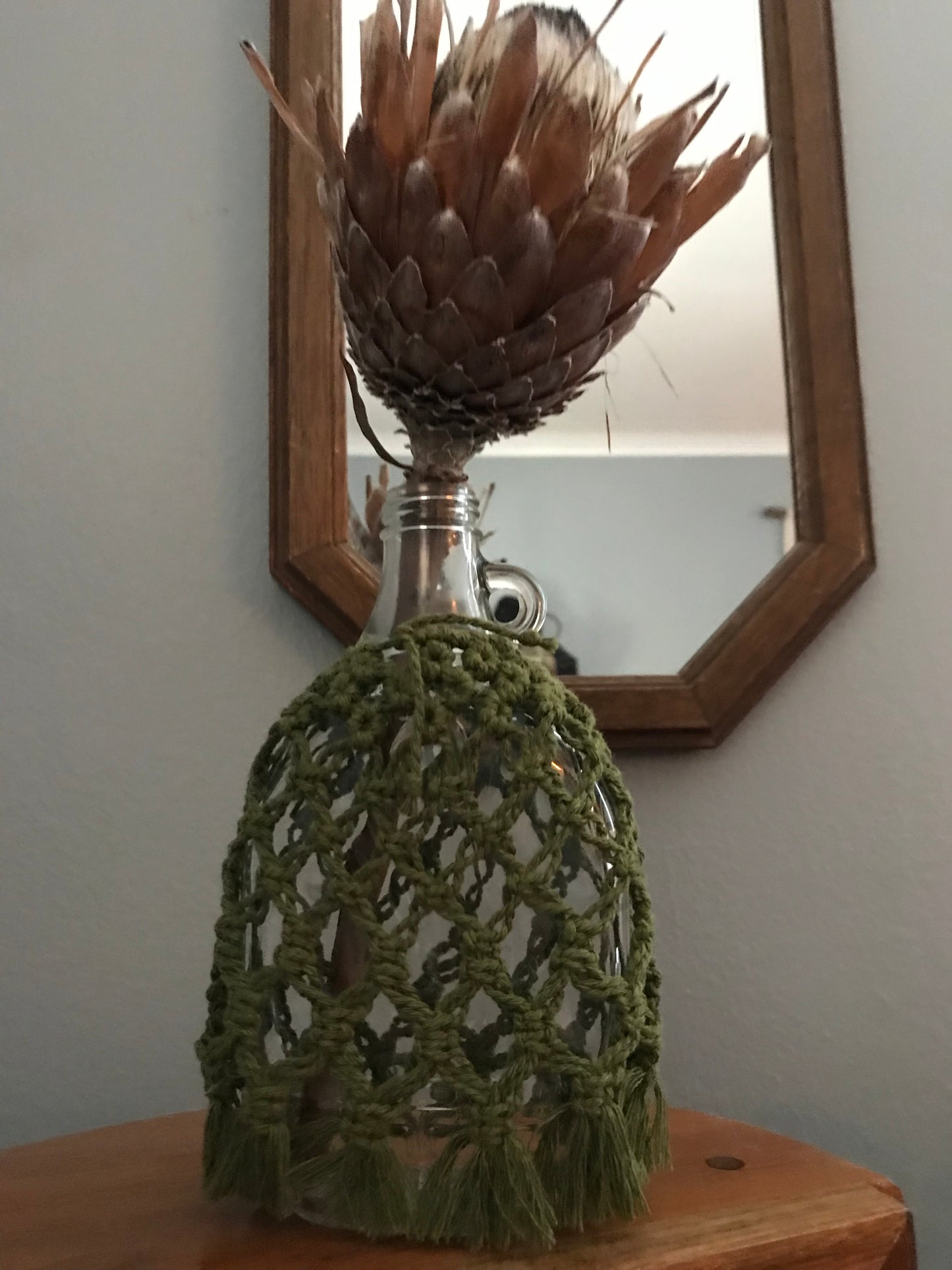 Macrame Bottle Vase